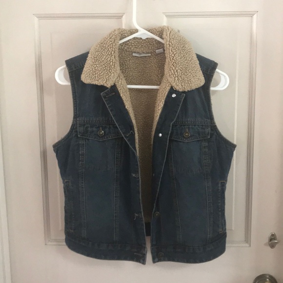 Halogen Jackets & Blazers - Halogen Sherpa Jean Vest